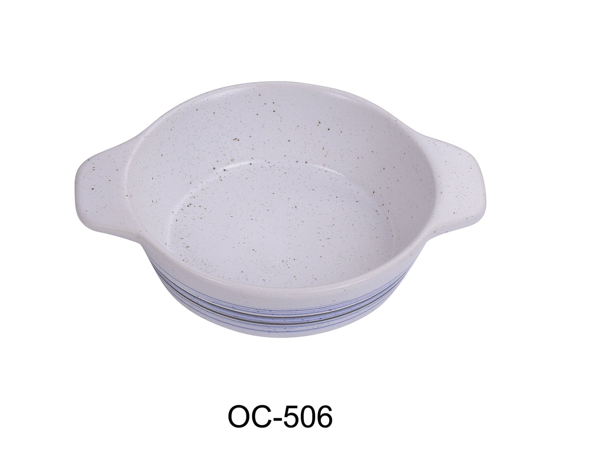 Yanco OC - 506 Ocean 6 1/2" X 5" X 1 3/4"‚ Bake Dish with Ears 7 oz, China, Pack of 36