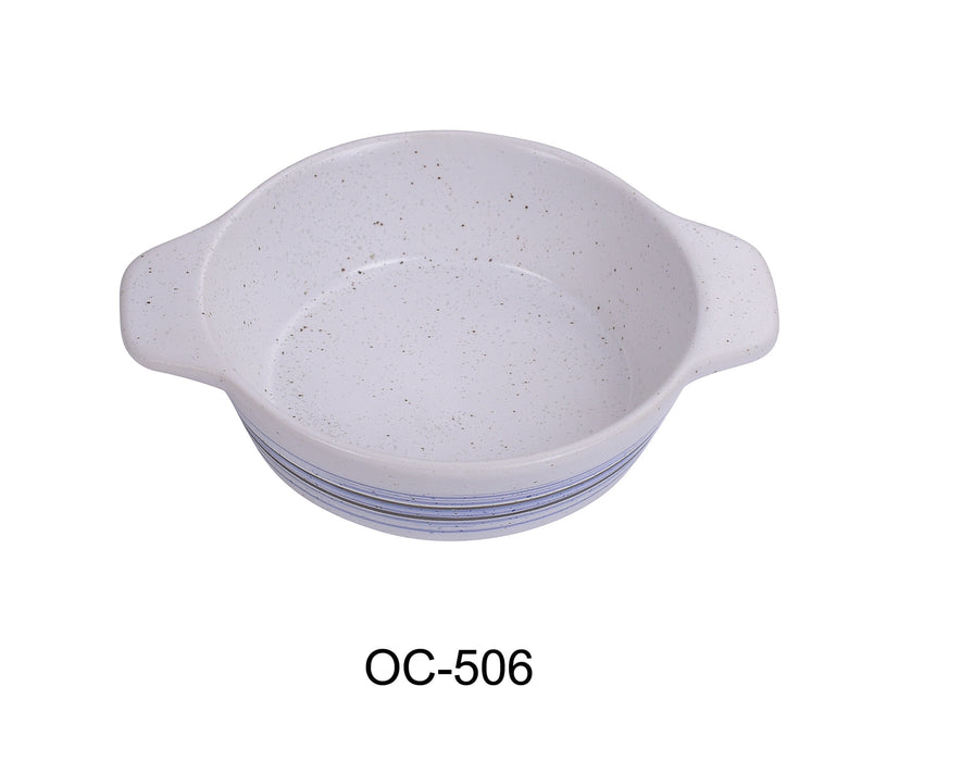 Yanco OC-506 Ocean 6 1/2″ X 5″ X 1 3/4″ BAKE DISH WITH EARS 7 OZ, China, Pack of 36