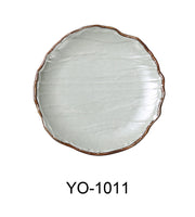 Yanco YO - 1011 Yoto 11"‚ X 1 1/4"‚ ROUND COUPE PLATE, Melamine, Matte Finish, Pack of 12