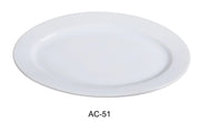 Yanco AC - 51 ABCO Platter, 15"‚ Diameter x 10.5"‚ Width, China, Super White, Pack of 12