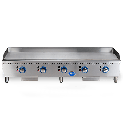 Globe GG60TG 60" Countertop Gas Griddle - 150,000 BTU, Thermostatic Controls
