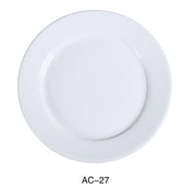 Yanco AC - 27 ABCO 18"‚ Round Plate, China, Super White, Pack of 2