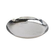 Hammered Stainless Steel Dinner Plate 10 Inches (25.4 cm)
