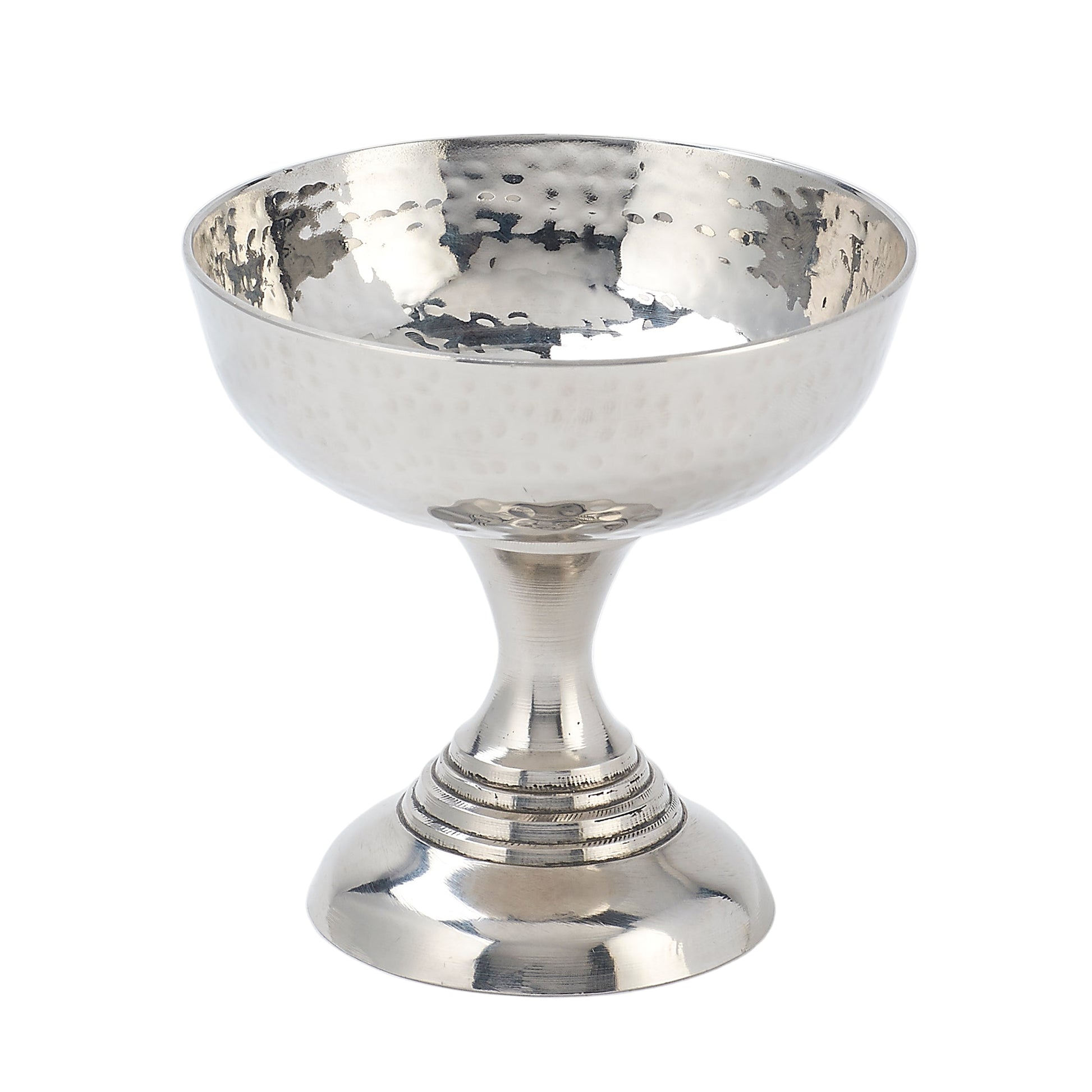 Hammered Stainless Steel Dessert Cup - Tall
