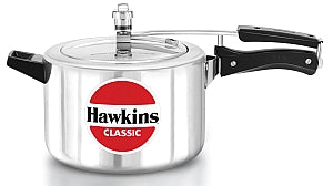 Hawkins Classic Aluminum Pressure Cooker 5 Liters