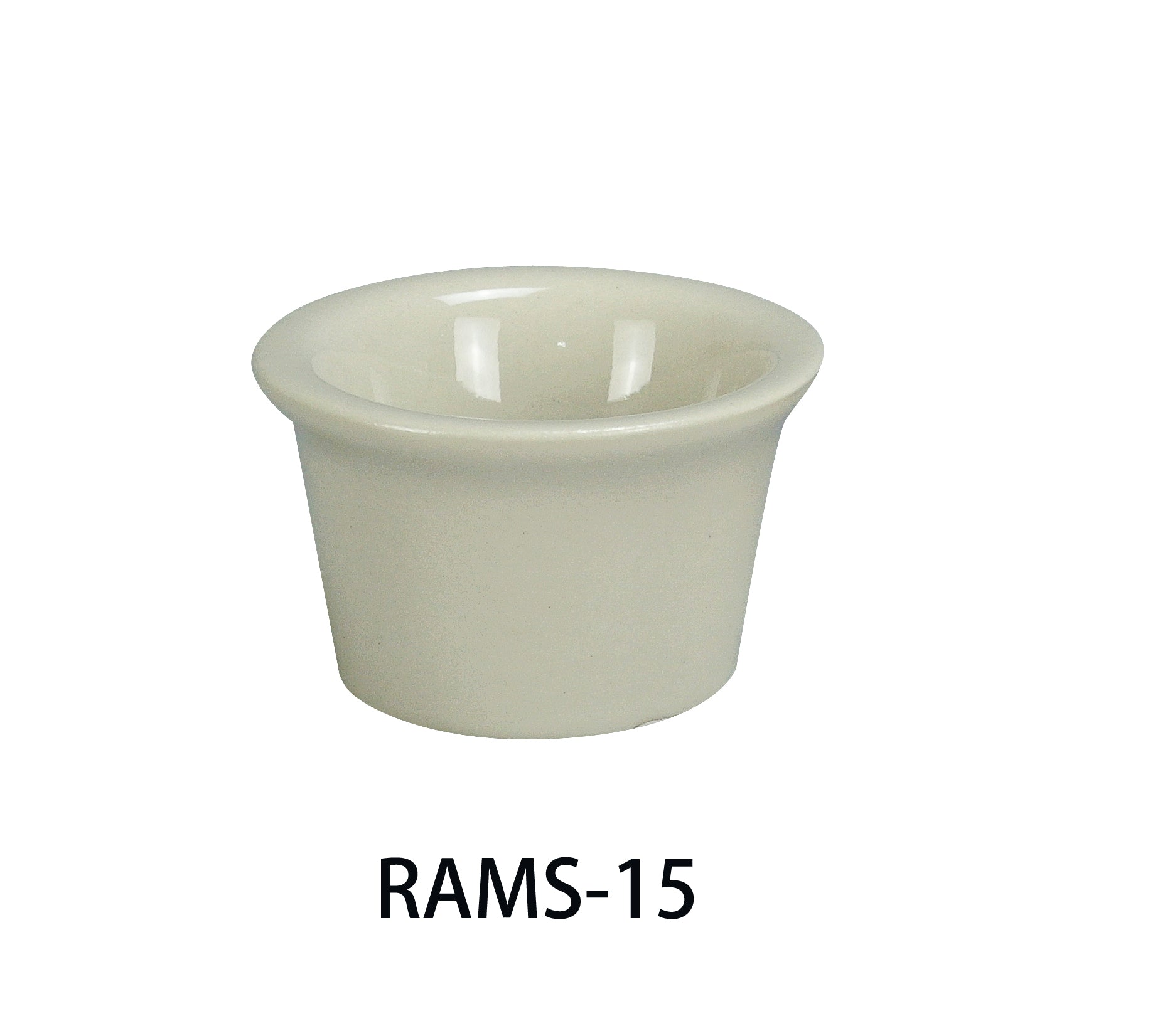 Yanco RAMS - 15 Recovery Ramekin, 1.5 OZ, 2.375" X 1.5"‚ China, Smooth American White Color, Pack of 48