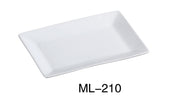 Yanco ML - 210 Mainland Rectangular Plate, 10"‚ Length x 7"‚ Width, China, Super White, Pack of 24