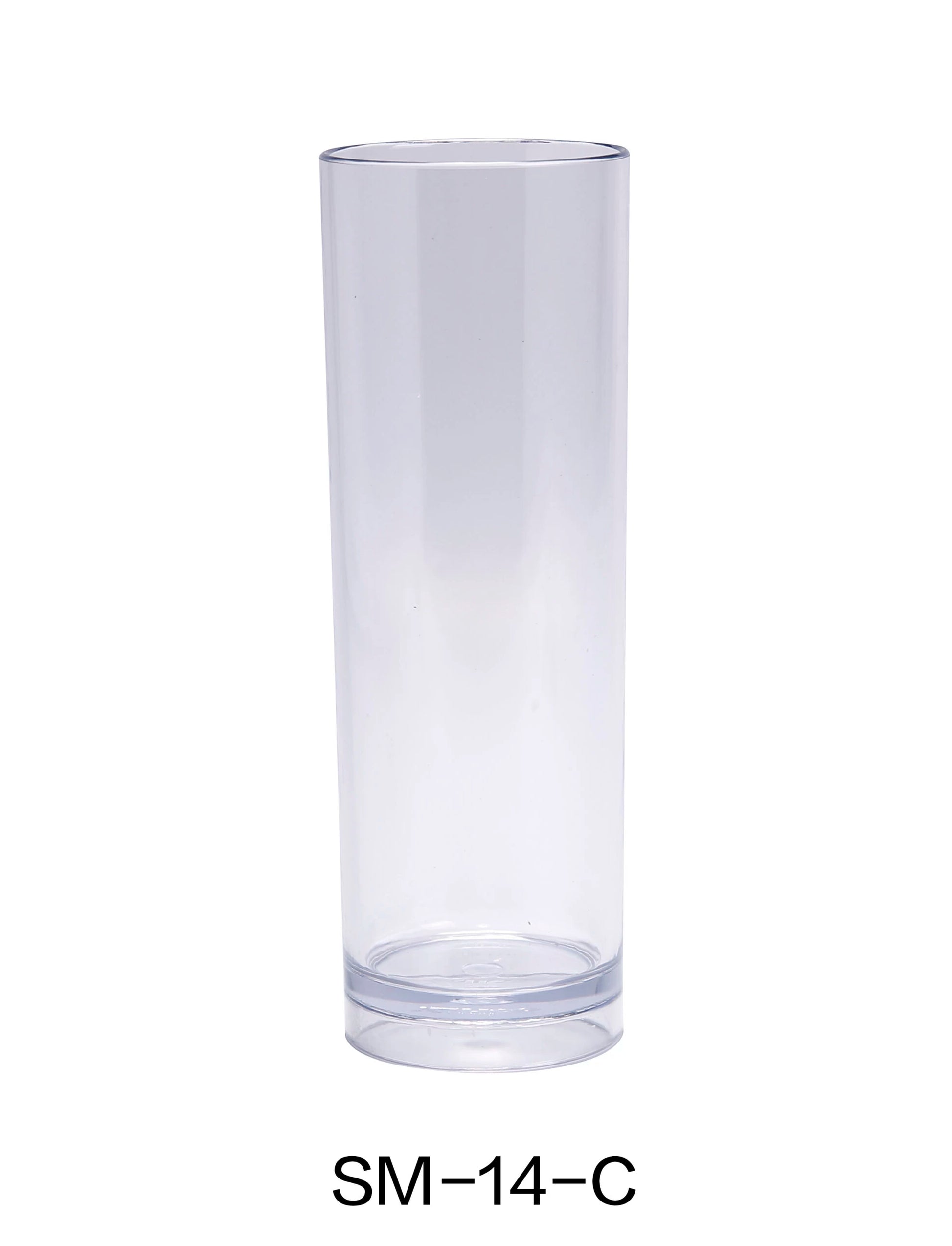 Yanco SM - 14 - C Stemware 14 OZ COLLINS, 2.5"‚ Diameter, 7"‚ Height, Plastic, Clear Color, Pack of 24