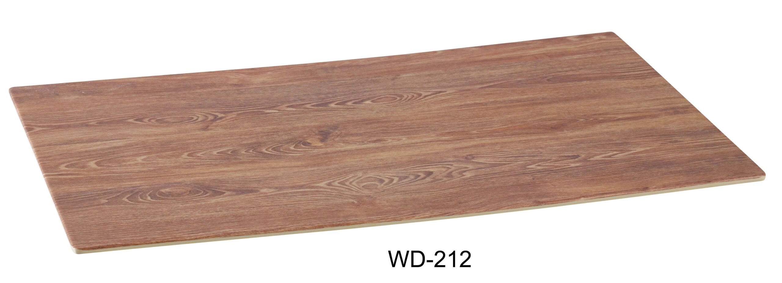 Yanco WD - 212 Rectangular Wooden Tray, 12.5"‚ Length, 7"‚ Width, Melamine, Brown Color, Pack of 24