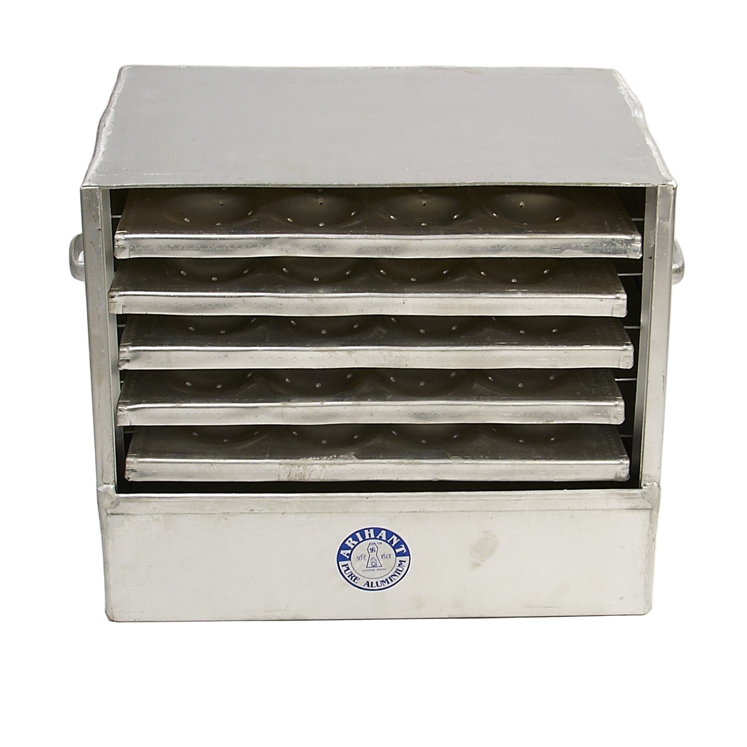 Commercial Aluminum Idli Steamer - 5 Trays - 60 Idlis