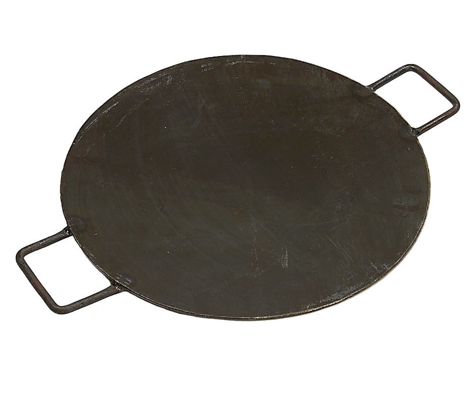 Round Mild Steel Iron Tikki Tava, Diameter - 18"