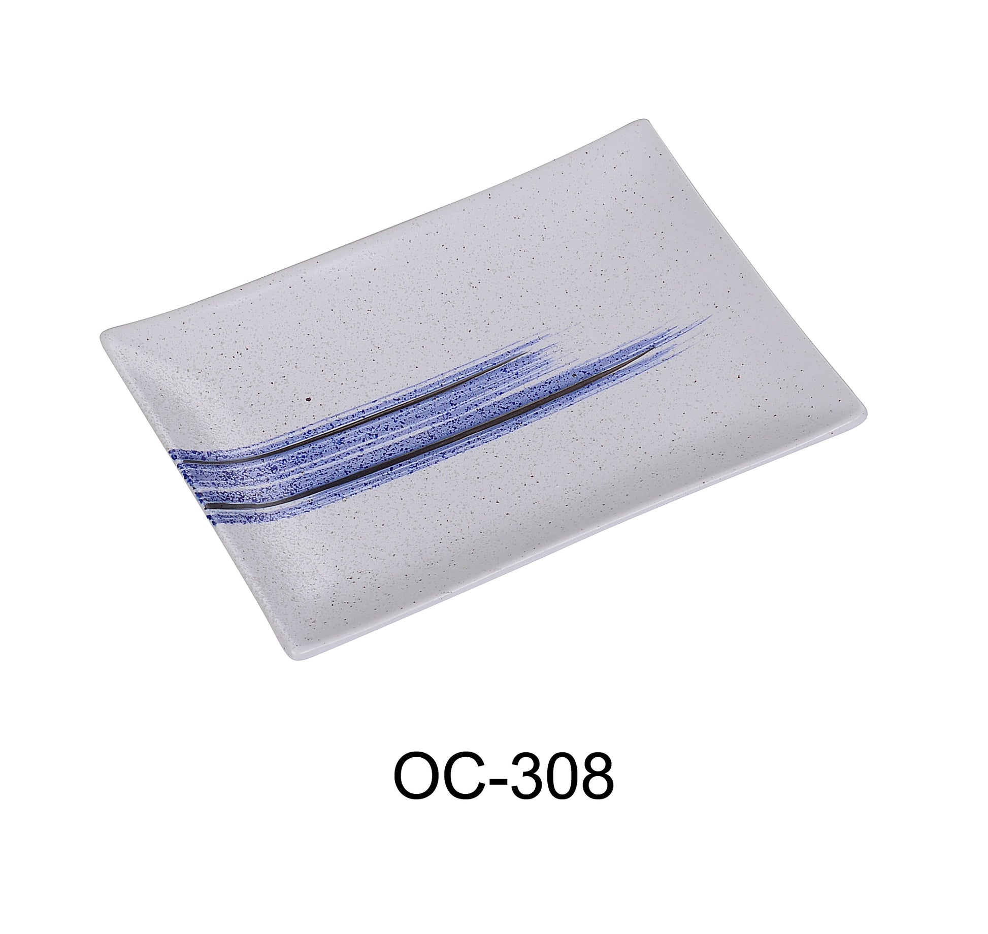 Yanco OC - 308 Ocean 8"‚ X 5 1/2"‚ X 7/8"‚ RECTANGULAR PLATE, China, Pack of 36