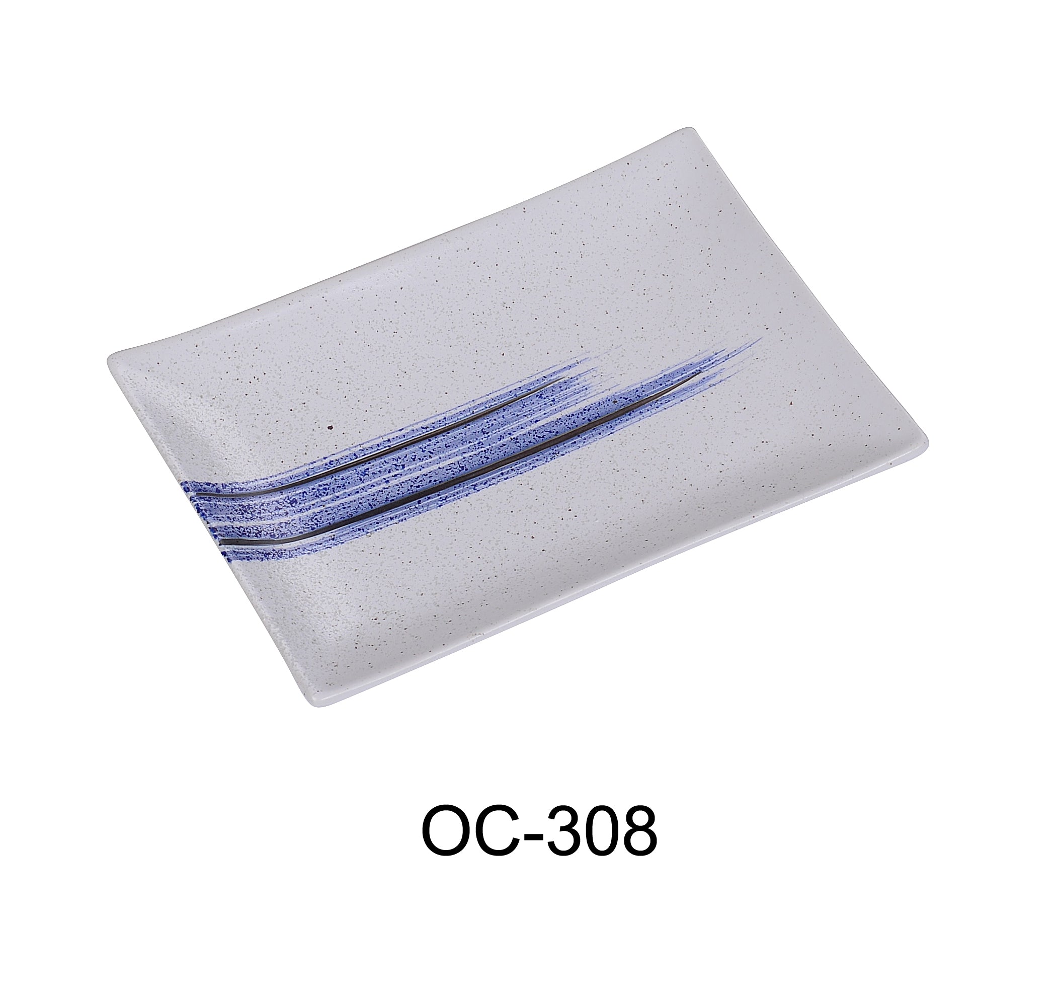 Yanco OC - 308 Ocean 8"‚ X 5 1/2"‚ X 7/8"‚ RECTANGULAR PLATE, China, Pack of 36
