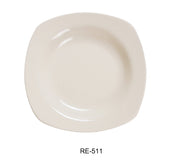 Yanco RE - 511 Recovery 11.5"‚ Square Pasta Bowl, 12 oz Capacity, China, American White Color, Pack of 12