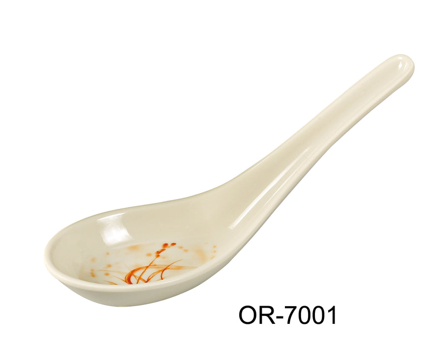 Yanco OR-7001 Orchis Soup Spoon, 5.5″ Length, Melamine, Gold Color, Pack of 72