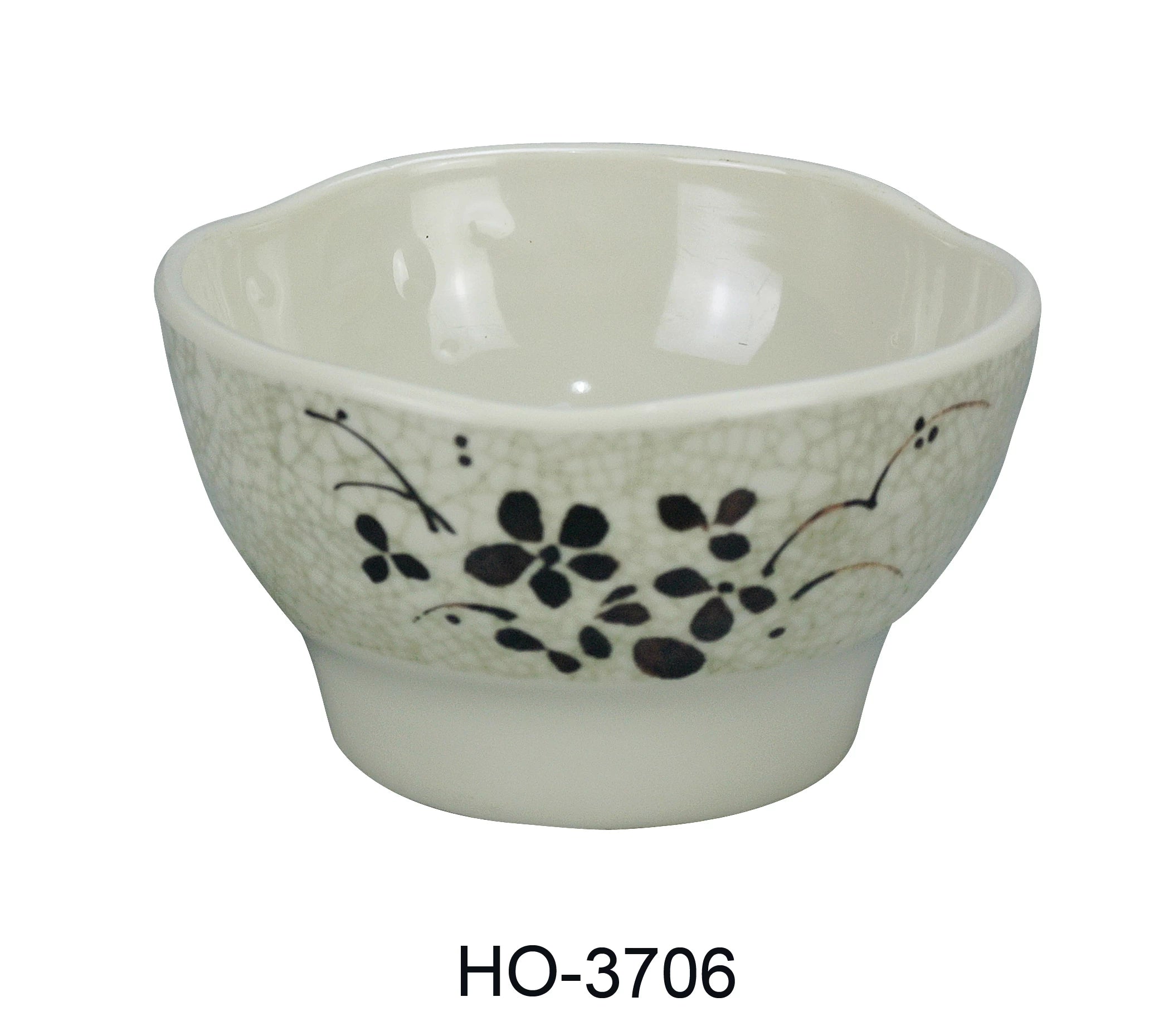 Yanco HO - 3706 Honda Rice Bowl, 14 oz Capacity, 2.5"‚ Height, 5"‚ Diameter, Melamine, Pack of 60