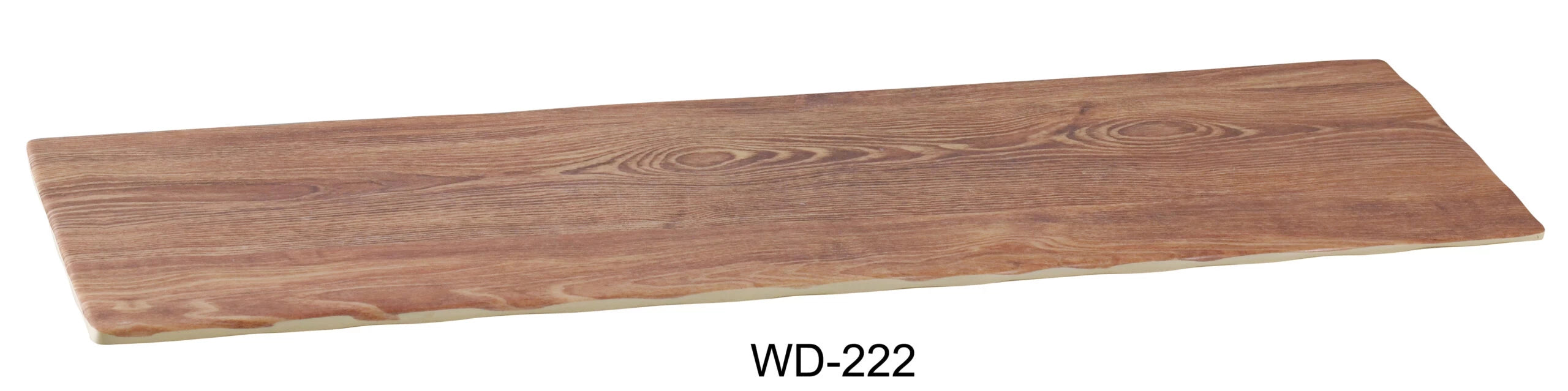 Yanco WD-222 Rectangular Wooden Tray, 21″ Length, 6.5″ Width, Melamine, Brown Color, Pack of 6