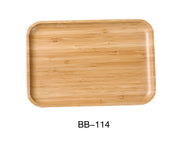 Yanco BB - 114 14"‚ X 10"‚ X 7/8"‚ RECTANGULAR TRAY, Bamboo, Pack of 12