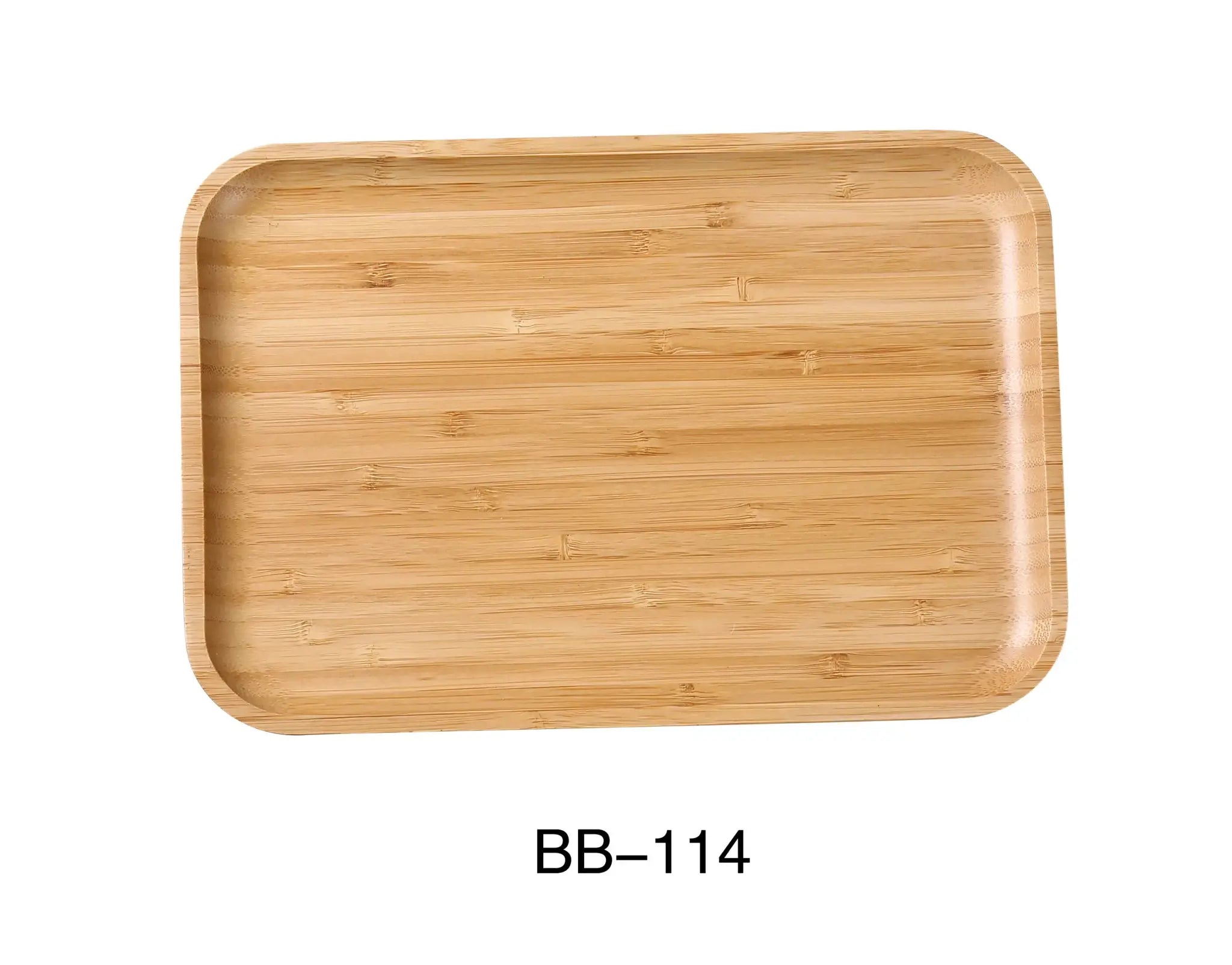 Yanco BB - 114 14"‚ X 10"‚ X 7/8"‚ RECTANGULAR TRAY, Bamboo, Pack of 12