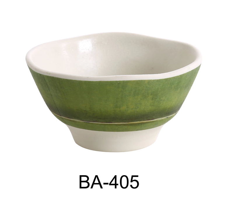 Yanco BA-405 Bamboo Style 4.5″ Miso Soup Bowl, 10 OZ, Melamine, Pack of 48