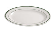 Yanco GB - 33 Green Band Platter, 7"‚ Length, 4.5"‚ Width, China, American White Color, Pack of 36