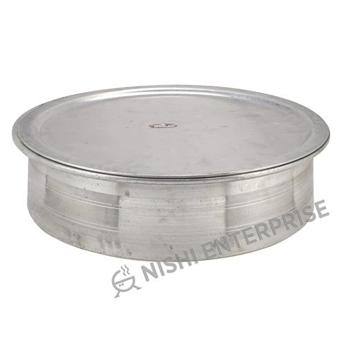 Heavy Duty Lagan (6 mm) Biryani Handi Aluminum Brazier # 17 - 17 Qt.
