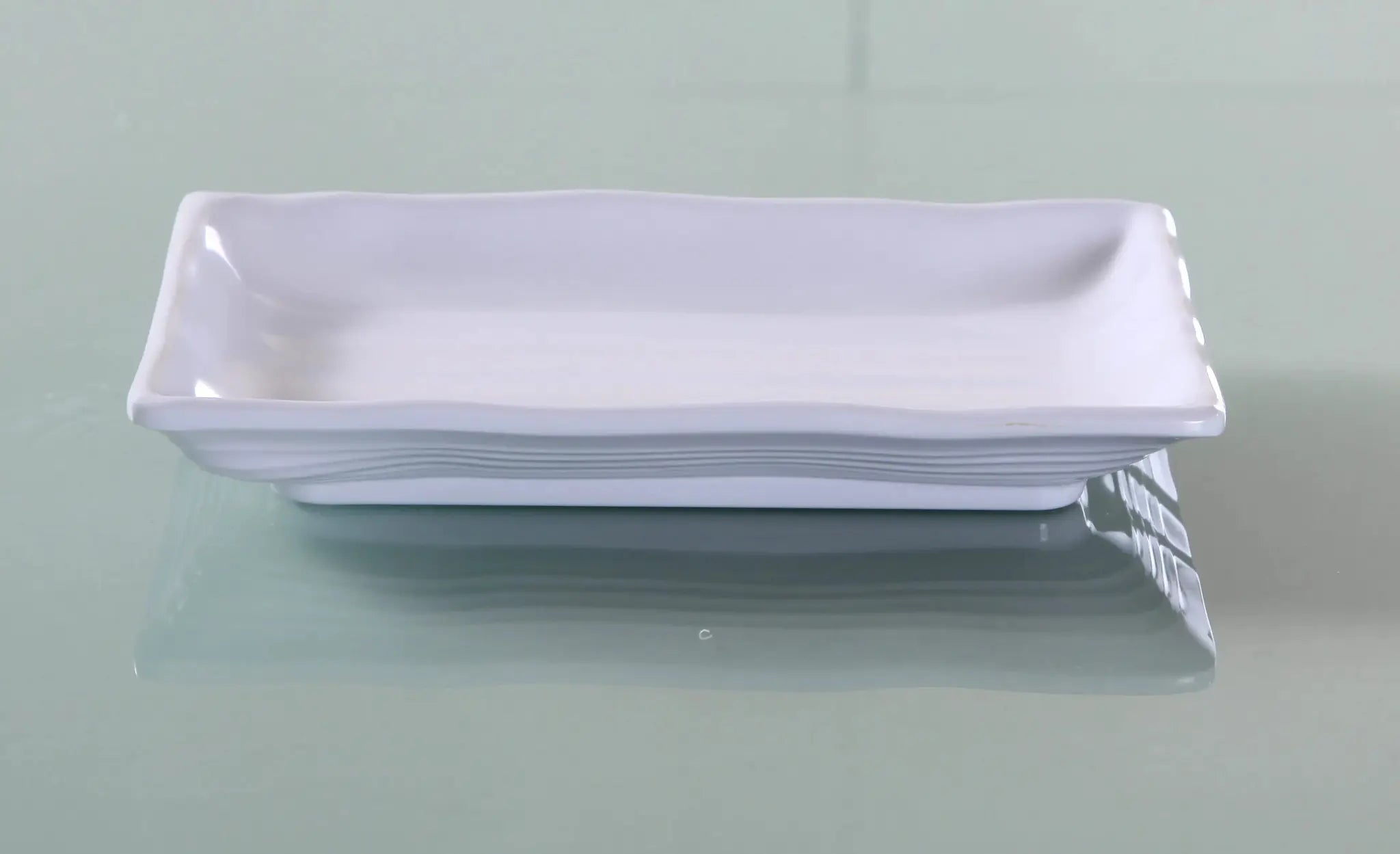 Yanco OK - 2408 Osaka - 1 Deep Plate, Rectangular, 8"‚ Length, 5.5"‚ Width, Melamine, White Color, Pack of 48