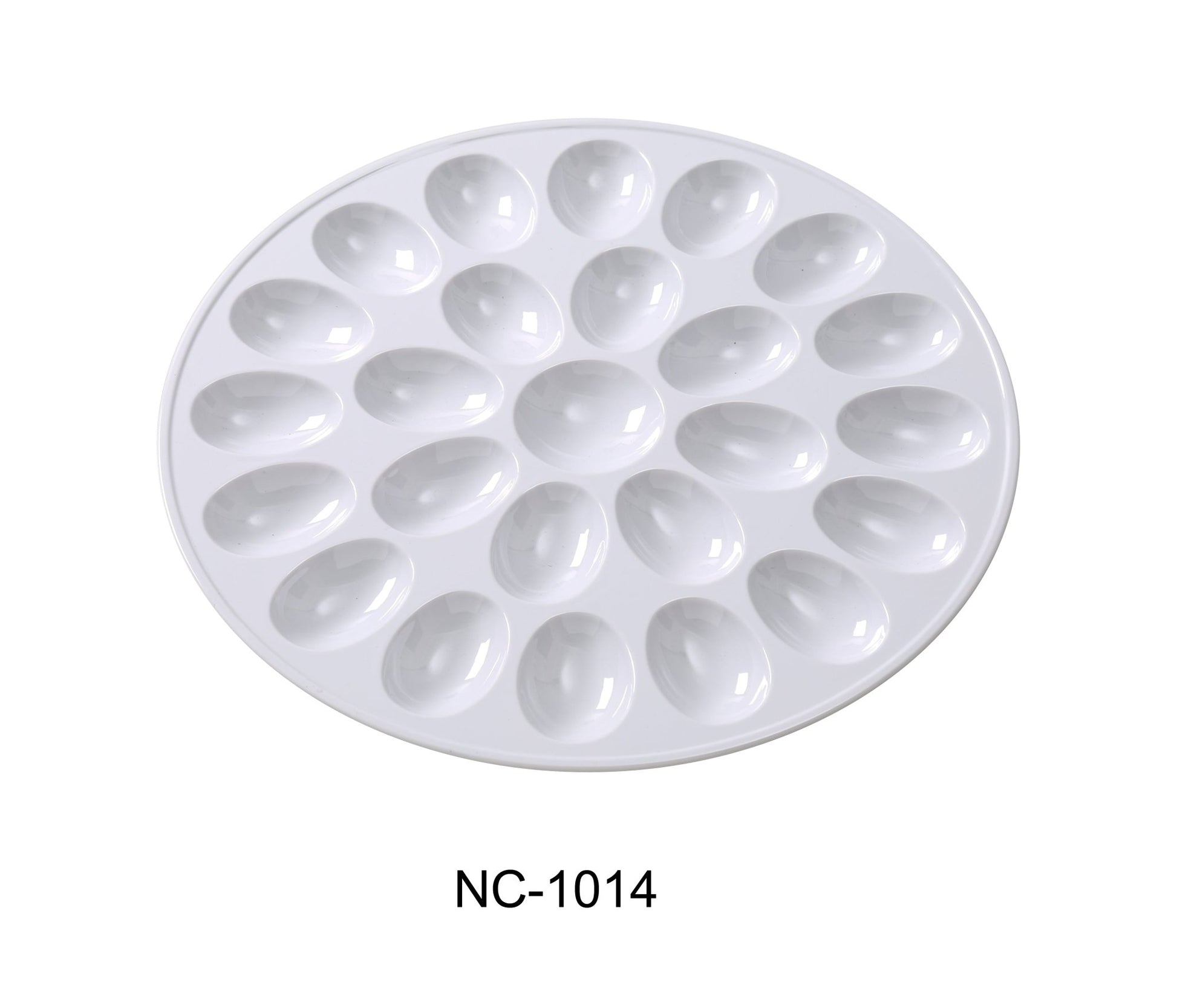 Yanco NC - 1014 Accessories 12.5" EGG HOLDER, Holds 24 Eggs, Melamine, White Color, Pack of 12