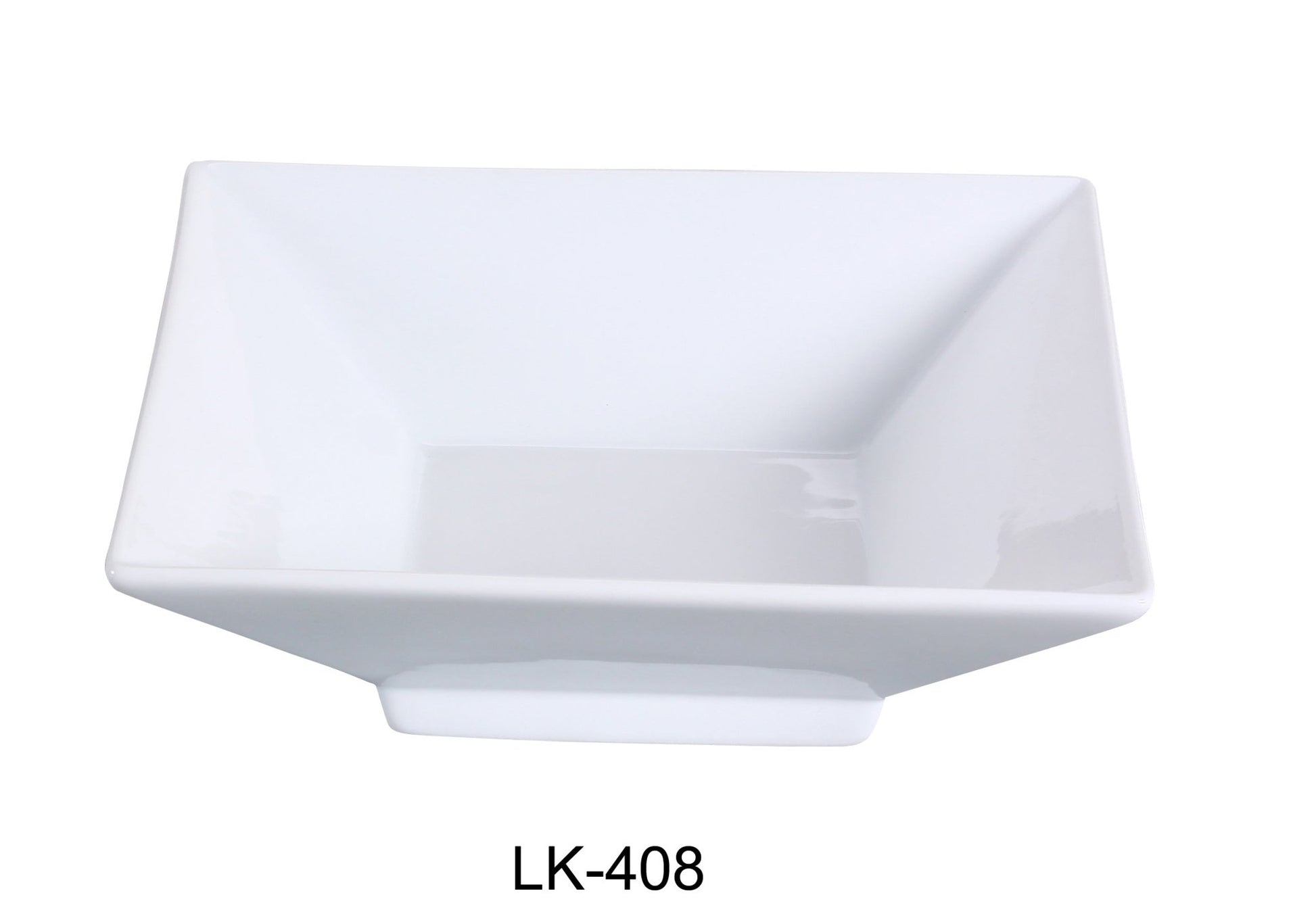 Yanco LK - 408 8.5"‚ Lion King Square Bowl with Foot, 28 oz Capacity, China, Bone White, Pack of 12