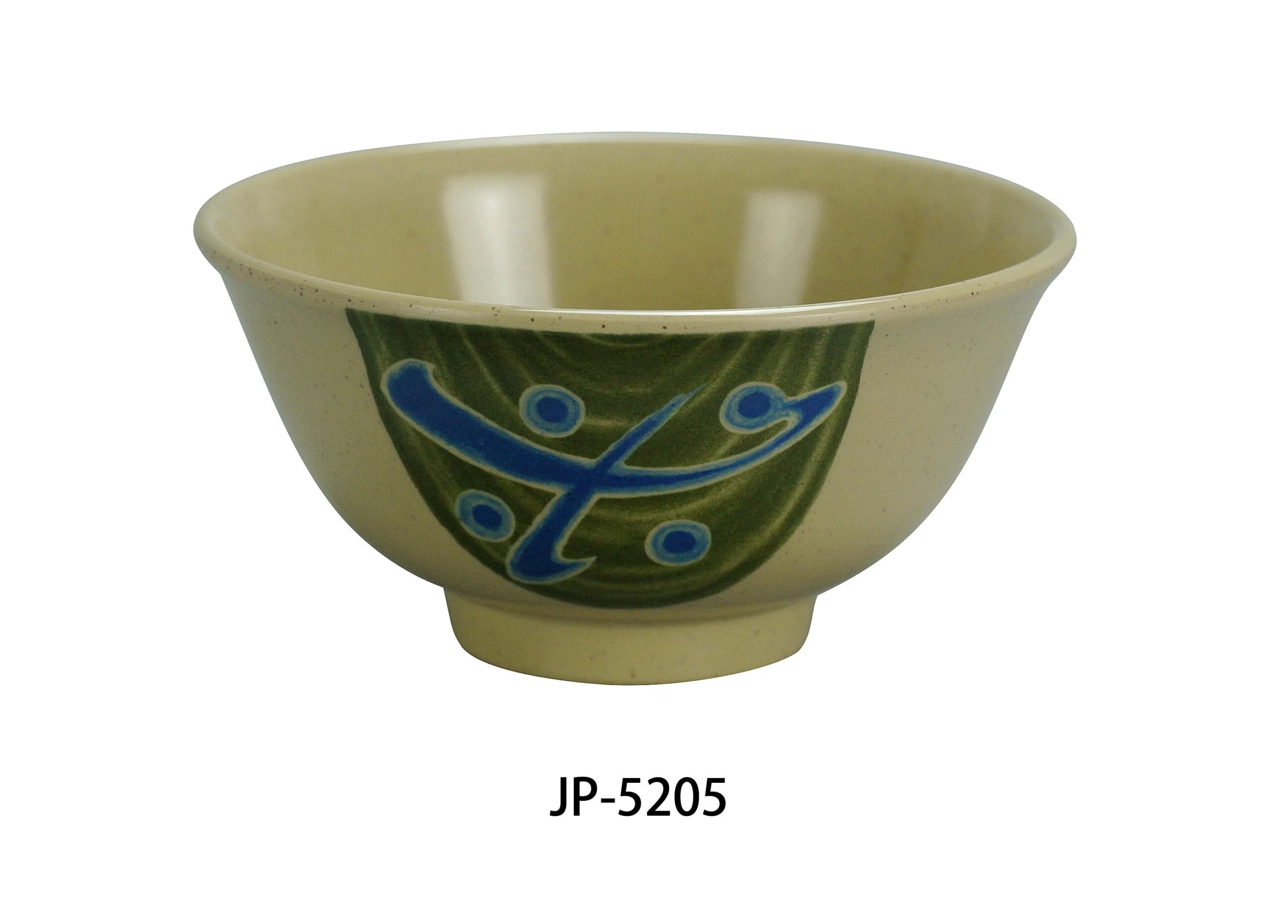 Yanco JP - 5205 Japanese Rice Bowl, 14 oz Capacity, 2.25"‚ Height, 5"‚ Diameter, Melamine, Pack of 48