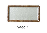 Yanco YO - 3011 Yoto 11"‚ X 5 1/2"‚ X 3/4"‚ DEEP RECTANGULAR SUSHI PLATE, Melamine, Matte Finish, Pack of 24