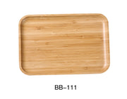 Yanco BB - 111 11"‚ X 7 1/2"‚ X 3/4"‚ RECTANGULAR TRAY, Bamboo, Pack of 24