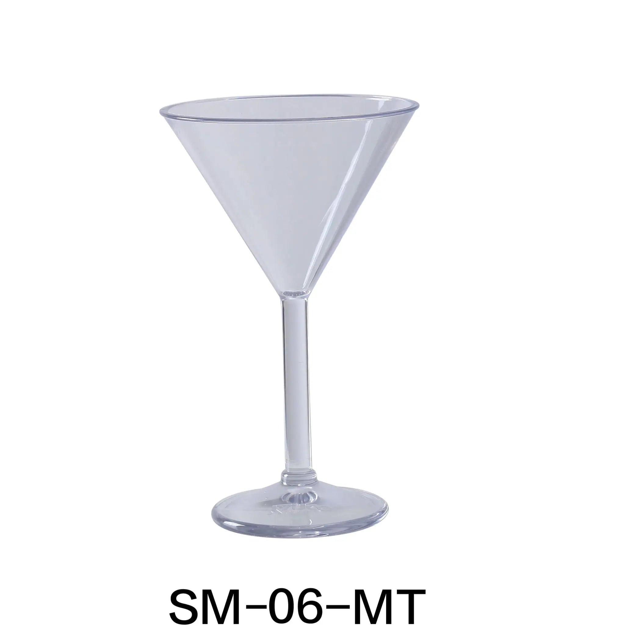 Yanco SM - 06 - MT Stemware Martini Glass, 6 oz Capacity, 4.25"‚ Diameter, 5.75"‚ Height, Plastic, Clear Color, Pack of 24
