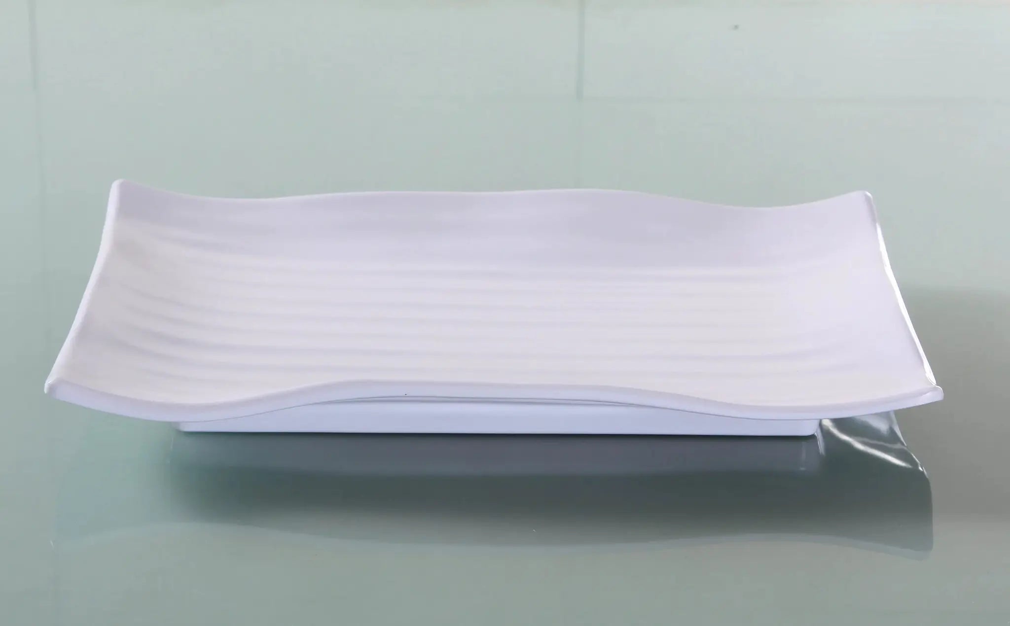 Yanco OK - 2412 Osaka - 1 Plate, Rectangular, 11"‚ Length, 8"‚ Width, Melamine, White Color, Pack of 36