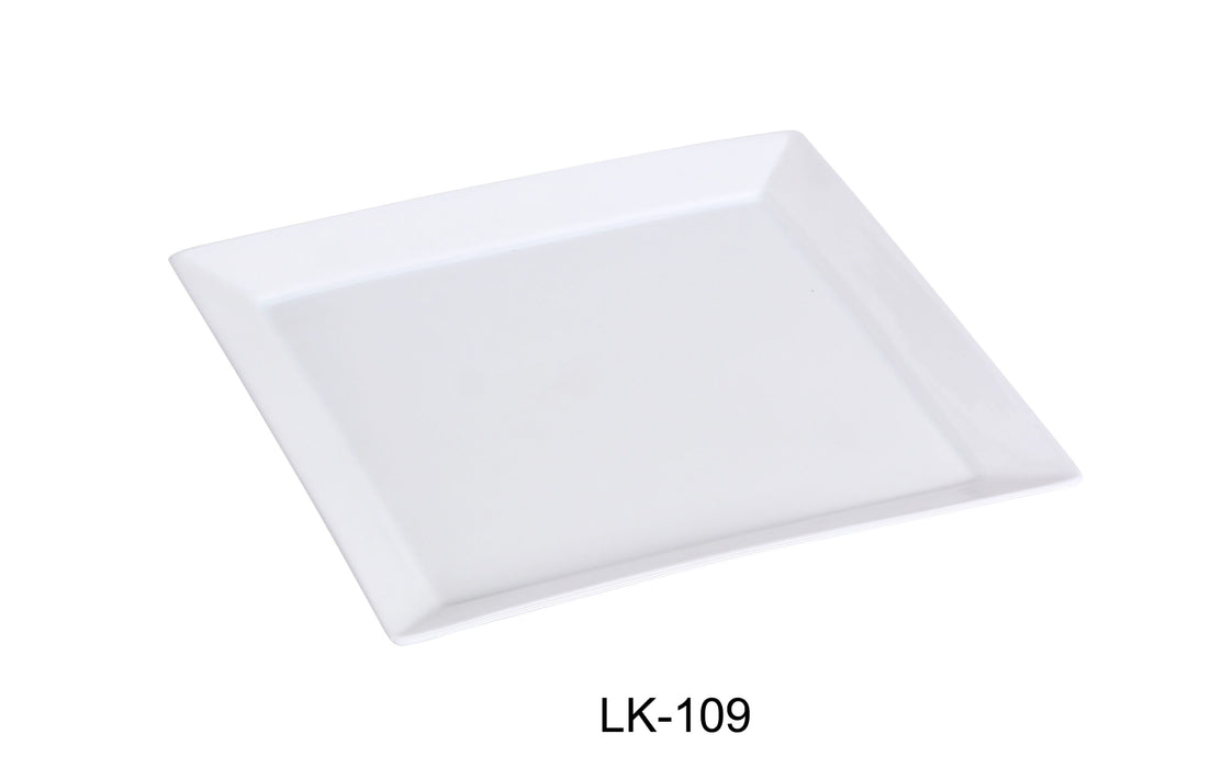 Yanco LK-109 Lion King 9.25″ Square Plate, China, Bone White (Pack of 24)