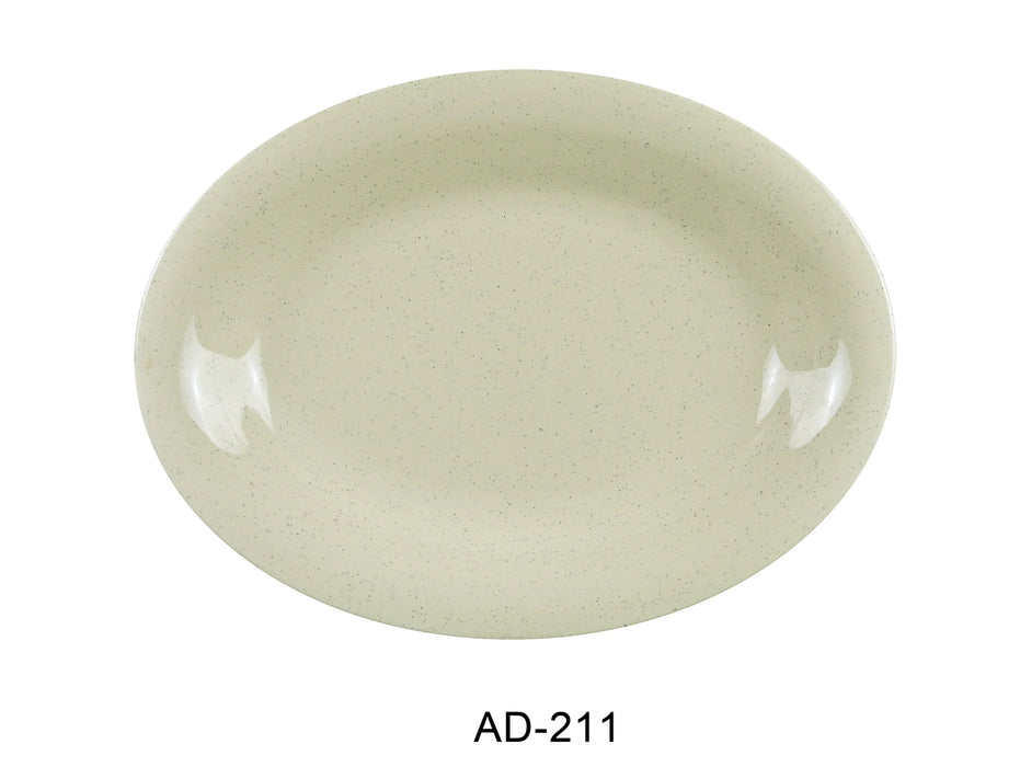 Yanco AD-211 Ardis Oval Platter, 11.5″ Length, 8″ Width, Melamine, Pack of 24