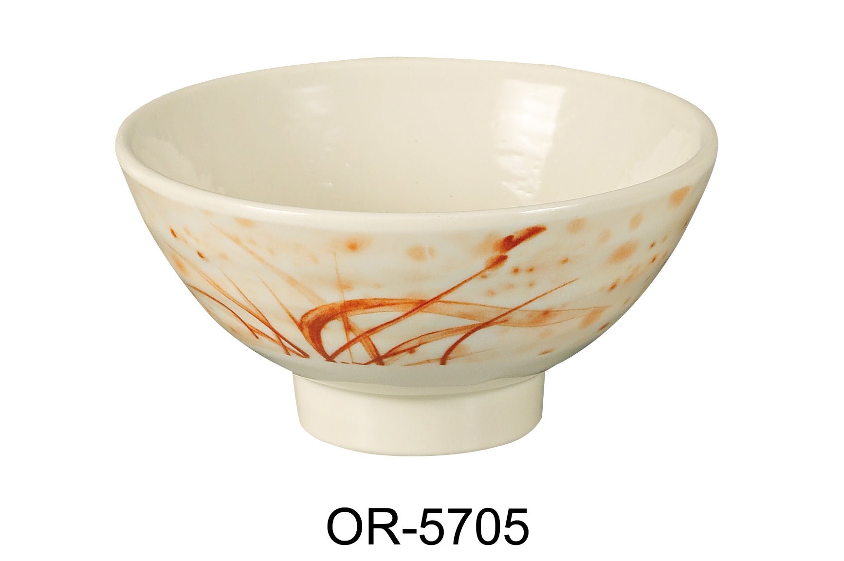 Yanco OR - 5705 Orchis Rice Bowl, 10 oz Capacity, 2.5"‚ Height, 4.75"‚ Diameter, Melamine, Gold Color, Pack of 60