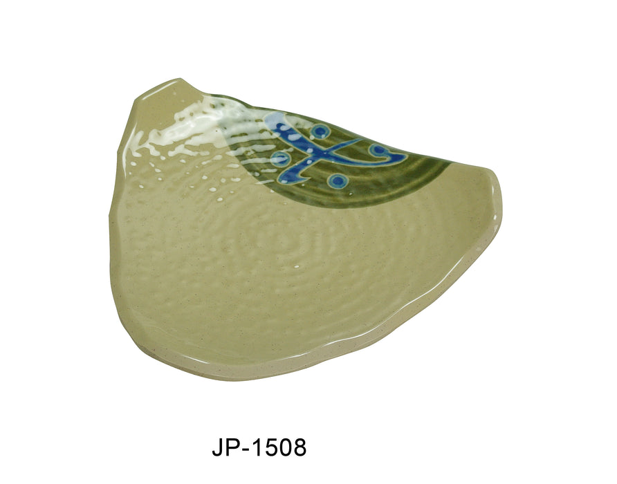 Yanco JP-1508 Japanese 8″ Triangle Sushi Plate, Melamine, Pack of 24