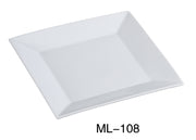 Yanco ML - 108 Mainland 8"‚ Square Plate, China, Super White, Pack of 36