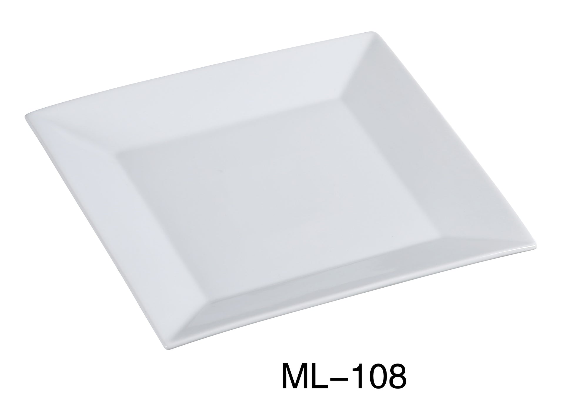 Yanco ML - 108 Mainland 8"‚ Square Plate, China, Super White, Pack of 36