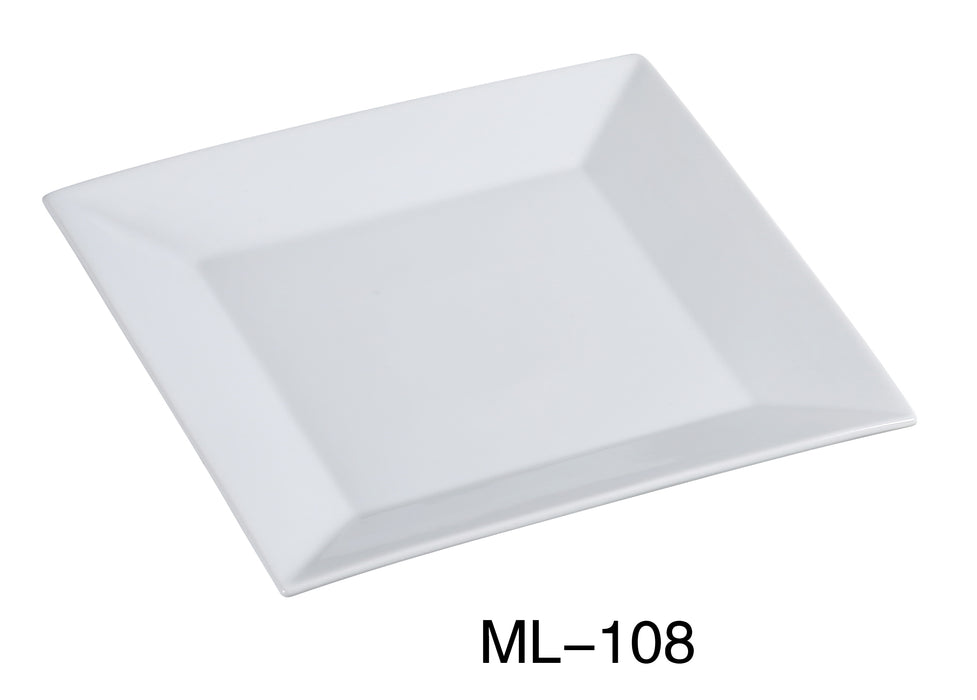 Yanco ML-108 Mainland 8″ Square Plate, China, Super White, Pack of 36