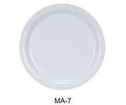 Yanco MA - 7 Mayor 7.5"‚ Narrow Rim Plate, Chinaware, Super White, Pack of 36