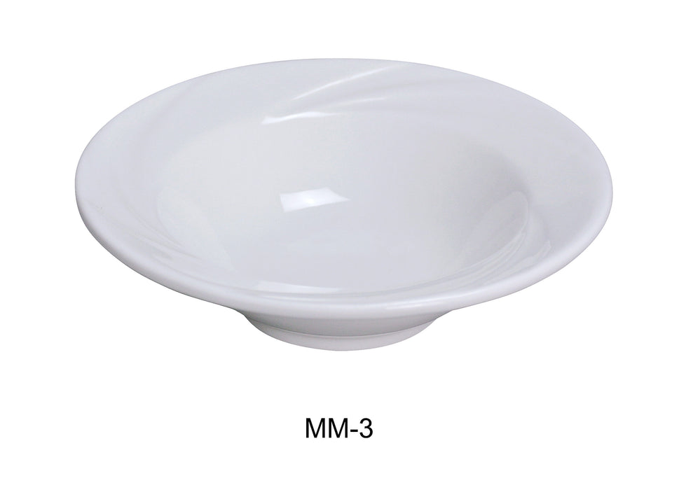 Yanco MM-3 Miami 9″ Rim Soup Plate, 10 oz Capacity, China, Bone White, Pack of 24
