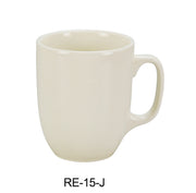 Yanco RE - 15 - J Recovery 15 oz Joy Mug, 3.5"‚ Diameter, 4.25"‚ Height, China, American White Color, Pack of 24