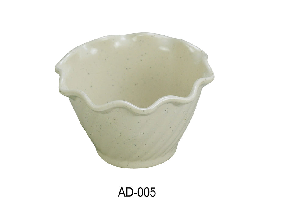 Yanco AD-005 Ardis Dessert Dish, 3.5″ Diameter, 2.5″ Height, Melamine, Pack of 72