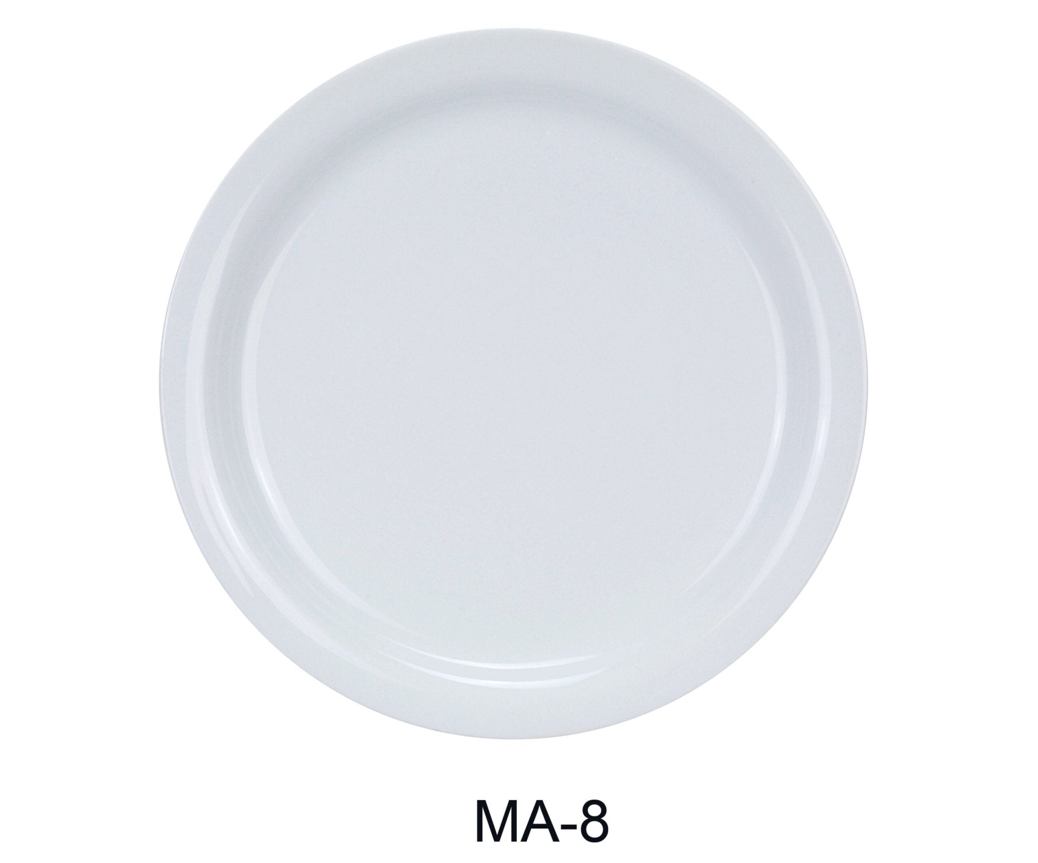 Yanco MA - 8 Mayor 9"‚ Narrow Rim Dinner Plate, Chinaware, Super White, Pack of 24