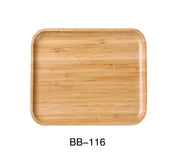 Yanco BB - 116 16"‚ X 12"‚ X 7/8"‚ RECTANGULAR TRAY, Bamboo, Pack of 12