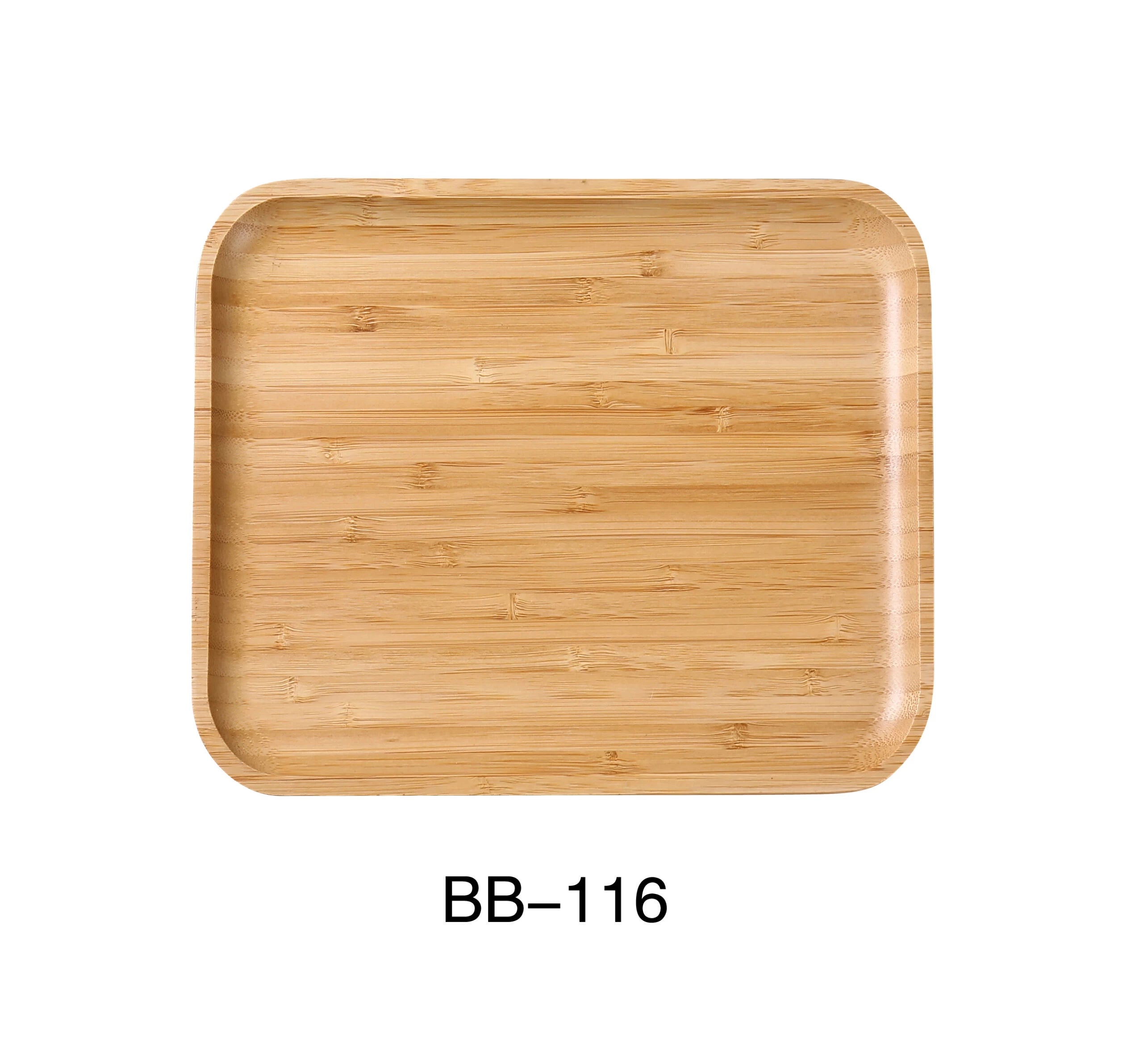 Yanco BB - 116 16"‚ X 12"‚ X 7/8"‚ RECTANGULAR TRAY, Bamboo, Pack of 12