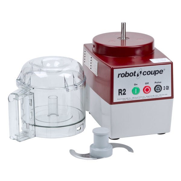 Robot Coupe R2BCLR 3 Qt. Clear Batch Bowl Food Processor - 1 HP, 3 Blades