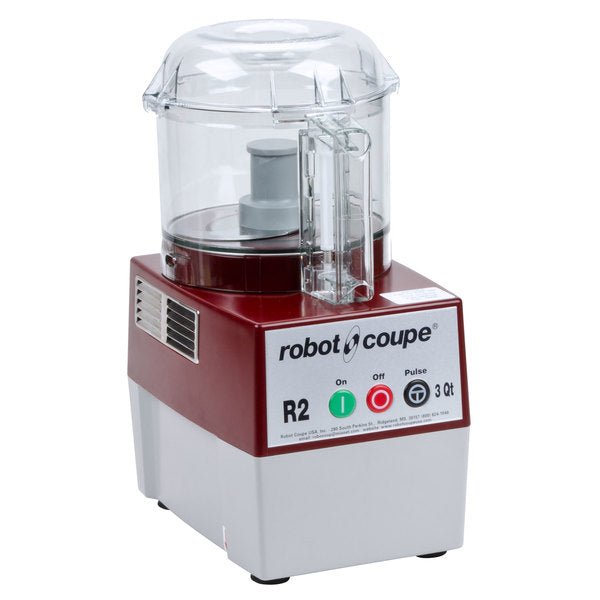 Robot Coupe R2BCLR 3 Qt. Clear Batch Bowl Food Processor - 1 HP, 3 Blades